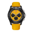 Breitling Avenger B01 Chronogragh Night Mission SB0147101I1X1 44mm Yellow Dial Unidirectional Rotating Bezel Ceramic With Yellow Calfskin Leather Strap Watch
