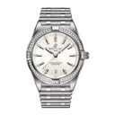 Breitling Chronomat A77310591A1A1 32mm White Dial Fixed Bezel Stainless Steel (gem-set) with Stainless Steel Bracelet Watch