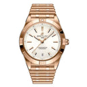 Breitling Chronomat Automatic R10380101A1R1 36mm White Dial Uni-Directional Ratcheted Bezel 18k red gold Watch