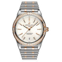 Breitling Chronomat Automatic U10380591A1U1 36nn White Dial Unidirectional Rotating Bezel Stainless Steel & 18k Red Gold (gem-set) with Stainless Steel & 18k Yellow Gold Bracelet Watch