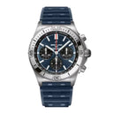 Breitling Chronomat B01 AB0134101C1S1 42mm Blue Dial Unidirectional, Ratcheted Rotating Bezel Stainless Steel With Blue Rubber Strap Watch