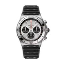 Breitling Chronomat B01 AB0134101G1S2 42mm Silver Dial Unidirectional, Ratcheted Rotating Bezel  Stainless Steel With Black Rubber Strap Watch