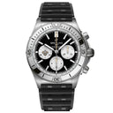 Breitling Chronomat B01 AB01342B1B4S1 NFL New Orleans Saints Edition 42mm Black Dial Uni-directional Bezel Stainless Steel With Black Rubber Watch