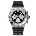 Breitling Chronomat B01 AB01342B1B5S1 42mm NFL Carolina Panthers Edition Black Dial Uni-directional Bezel Stainless Steel  With Black Rubber Watch