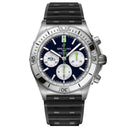 Breitling Chronomat B01 AB01342B1C4S1 NFL Seattle Seahawks Edition 42mm Blue Dial Uni-directional Bezel Stainless Steel With Black Rubber Watch