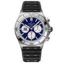 Breitling Chronomat B01 AB01342B1CAS1 42mm NFL New York Giants Edition Blue Dial Uni-directional Bezel Stainless Steel  With Black Rubber Watch