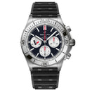 Breitling Chronomat B01 AB01342B1CBS1 42mm NFL Houston Texans Edition  Black Dial Uni-directional Bezel Stainless Steel  With Black Rubber Watch