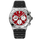 Breitling Chronomat B01 AB01342B1K1S1 42mm NFL San Francisco 49ers Edition Red Dial Uni-directional Bezel Stainless Steel  With Black Rubber Watch
