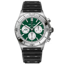 Breitling Chronomat B01 AB01342B1L5S1 42mm NFL New York Jets Edition Green Dial Uni-directional Bezel Stainless Steel  With Black Rubber Watch
