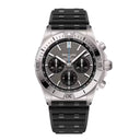 Breitling Chronomat B01 EB0134101M1S1 42mm Grey Dial Unidirectional Ratcheted Bezel Titanium With Black Rubber Watch