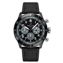 Breitling Classic Avi Super AVI B04 Chronogragh GMT SB04451A1B1X1 46mm Black Dial Bidirectional Ratcheted Bezel Ceramic With Black Calfskin Leather Watch