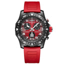 Breitling Endurance Pro 44mm X823109A1K1S1 Black Polycarbonate Case With Black Rubber Strap Watch Red Dial 2024