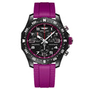 Breitling Endurance Pro X83310F61B1S1 38mm Black Dial Bi-directional Bezel Purple Rubber Watch 2024