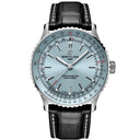 Breitling Navitimer A17329171C1P1 Stainless Steel with Black Leather Watch Blue Dial 2024