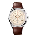 Breitling Premier B01 Chronograph AB0145211G1P2 42mm Cream Dial Fixed Bezel Stainless Steel with Brown Alligator Leather Strap Watch