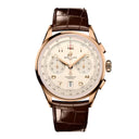 Breitling Premier B01 Chronograph RB0145371G1P1 42mm Cream Dial Fixed Bezel 18k Red Gold With Brown Leather Strap Watch