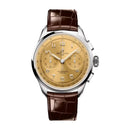 Breitling Premier B09 Chronograph AB0930F51H1P1 40mm Champagne Dial Fixed Bezel Stainless Steel With Brown Alligator Leather Strap Watch