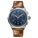 Breitling Premier B15 Duograph AB1510171C1P1 42mm Blue Dial Fixed Bezel Stainless Steel with Gold Brown Alligator Leather Strap Watch