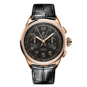 Breitling Premier B15 Duograph RB1510251B1P1 42mm Black Dial Fixed Bezel 18k Red Gold With Black Leather Strap Watch