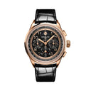 Breitling Premier B19 Datora RB19401A1B1P1 42mm Black Dial Fixed Bezel 18k Red Gold With Black Leather Strap Watch