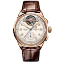 Breitling Premier B21 RB2120211G1P1 42mm White Dial Fixed Bezel 18k Red Gold With Brown Leather Strap Watch