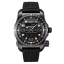 Breitling Professional Emergency V76325221B1S1 51mm Black Dial Bidirectional Rotating Bezel DLC-Coated Titanium with Black Rubber Strap Watch