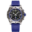 Breitling Professional Endurance Pro E823104A1M1S1 44mm Black Dial Bi-directional Bezel Titanium Case in Blue Rubber Strap Watch
