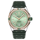 Breitling Super Chronomat Automatic  U17356531L1S1 38mm Green Dial Fixed Bezel Stainless Steel & 18k Red Gold with Green Rubber Strap Watch