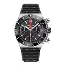 Breitling Super Chronomat B01 AB0136251B2S1 44mm Anthracite Dial Unidirectional Ratcheted Rotating Bezel Stainless Steel With Black Rubber Strap Watch