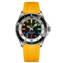 Breitling Superocean Automatic 42mm A17375211B2S4 Stainless Steel With Yellow Rubber Watch Black Dial 2024