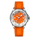Breitling Superocean Automatic 36mm A17377211O1S1 Stainless Steel With Orange Rubber Watch 2024