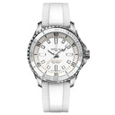 Breitling Superocean Automatic A17377211A1S1 36mm White Dial Uni-Directional Bezel Stainless Steel with White Rubber Strap Watch