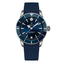 Breitling Superocean Heritage A10390161C1S1 36mm Blue Dial Uni-Directional Bezel Stainless Steel with Blue Rubber Strap Watch