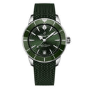 Breitling Superocean Heritage AB3110361L1S1 40mm B31 Automatic Green Dial Uni-directional Bezel Stainless Steel with Green Rubber Strap Watch