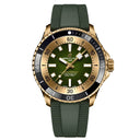 Breitling Superocean N17375201L1S1 42mm Automatic Green Dial Uni-directional Bezel Bronze Case with Green Rubber Strap Watch