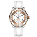 Breitling Superocean U173771A1A1S1 36mm Automatic White Dial Uni-directional Bezel Stainless Steel & 18k Red Gold with White Rubber Strap Watch