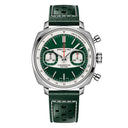 Breitling Top Time  AB01771A1L1X1 B01 Racing 38mm Green Dial Fixed Bezel Stainless Steel in Green Calfskin Leather Strap Watch