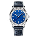Breitling Top Time B31 AB3113A71C1X1 38mm Blue Dial Fixed Bezel Stainless Steel in Blue Calfskin Leather Strap Watch
