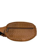 Bottega Veneta Intrecciato Leather Belt Bag Brown