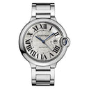 Cartier Ballon Bleu WSBB0049  Silver Dial  Stainless Steel 42mm Watch 2024