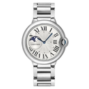 Cartier Ballon Bleu WSBB0050 37mm Stainless Steel Silver Guilloche Dial Watch