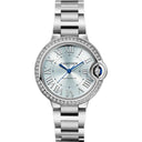 Cartier Ballon Bleu de Cartier W4BB0028 Diamond Bezel And Stainless Steel 33mm Watch Blue Dial 2024