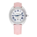 Cartier Clé de Cartier 31mm Silver Guilloche Dial Diamond Bezel Steel Watch W4CL0005