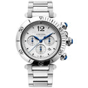 Cartier Pasha Chrono 41mm Stainless Steel/ Silver Dial Watch  WSPA0018  2024