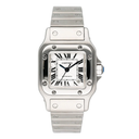 Cartier Santos Galbée W20054D6 24mm Silver Dial Stainless Steel Ladies Watch