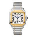 Cartier Santos de Cartier Large W2SA0009  Stainless Steel With Yellow Gold Watch And Silver Dial 2024