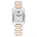 Cartier Tank Anglaise Small Steel/Rose Gold Watch Diamond Dial Ladies WT100024