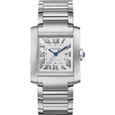 Cartier Tank Francaise Steel 36mm Large WSTA0067 Dial Silver Watch 2024