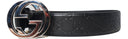 Gucci - Black Monogram Belt 75cm