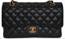 Chanel Black Jumbo Quilted Lambskin Gold Hardware
